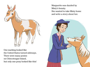 A Pony with Her Writer: The Story of Marguerite Henry and Misty (Ready-to-Read Level 2) (Tails from History)